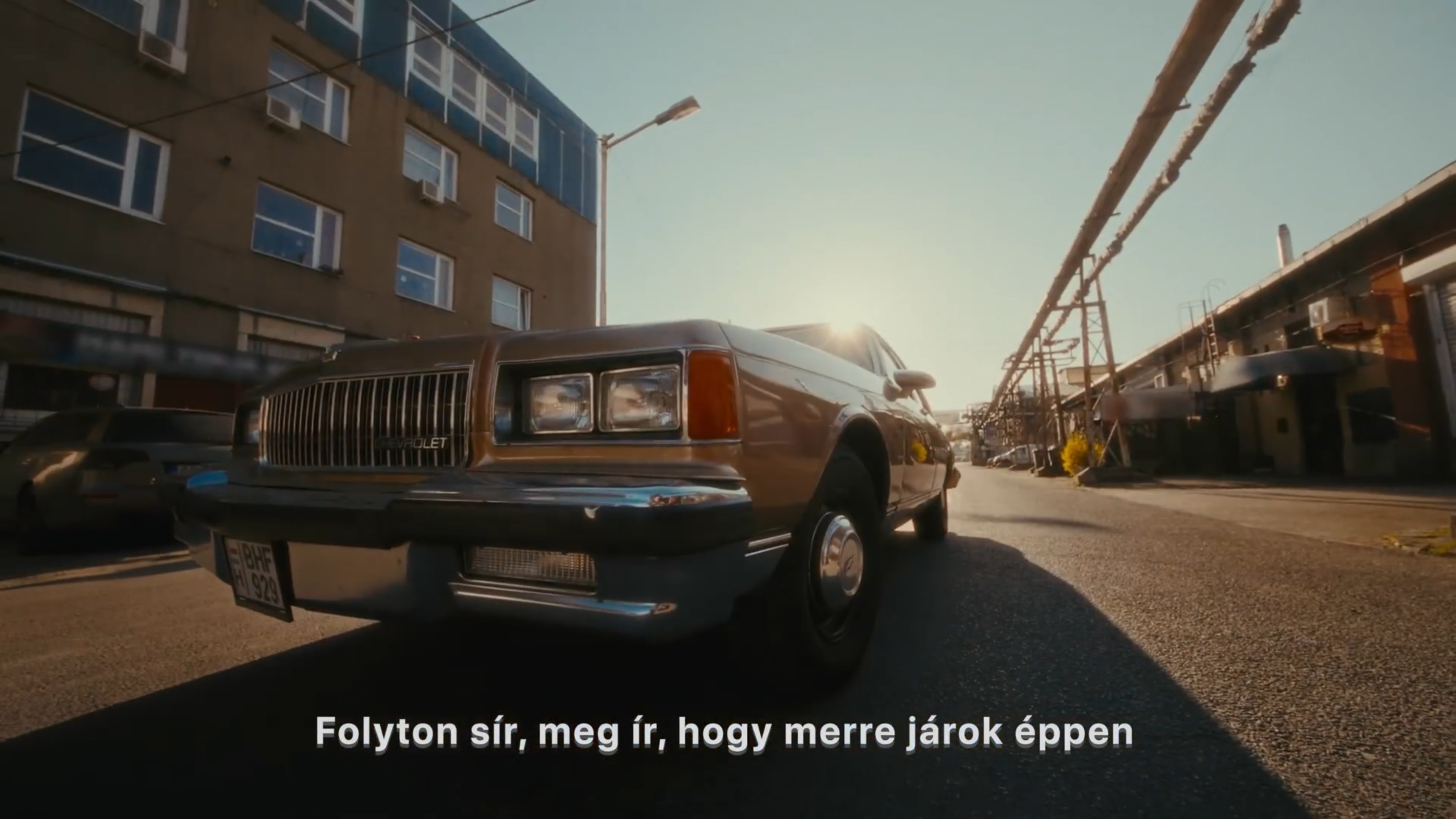 Chevrolet Caprice on set during music video production