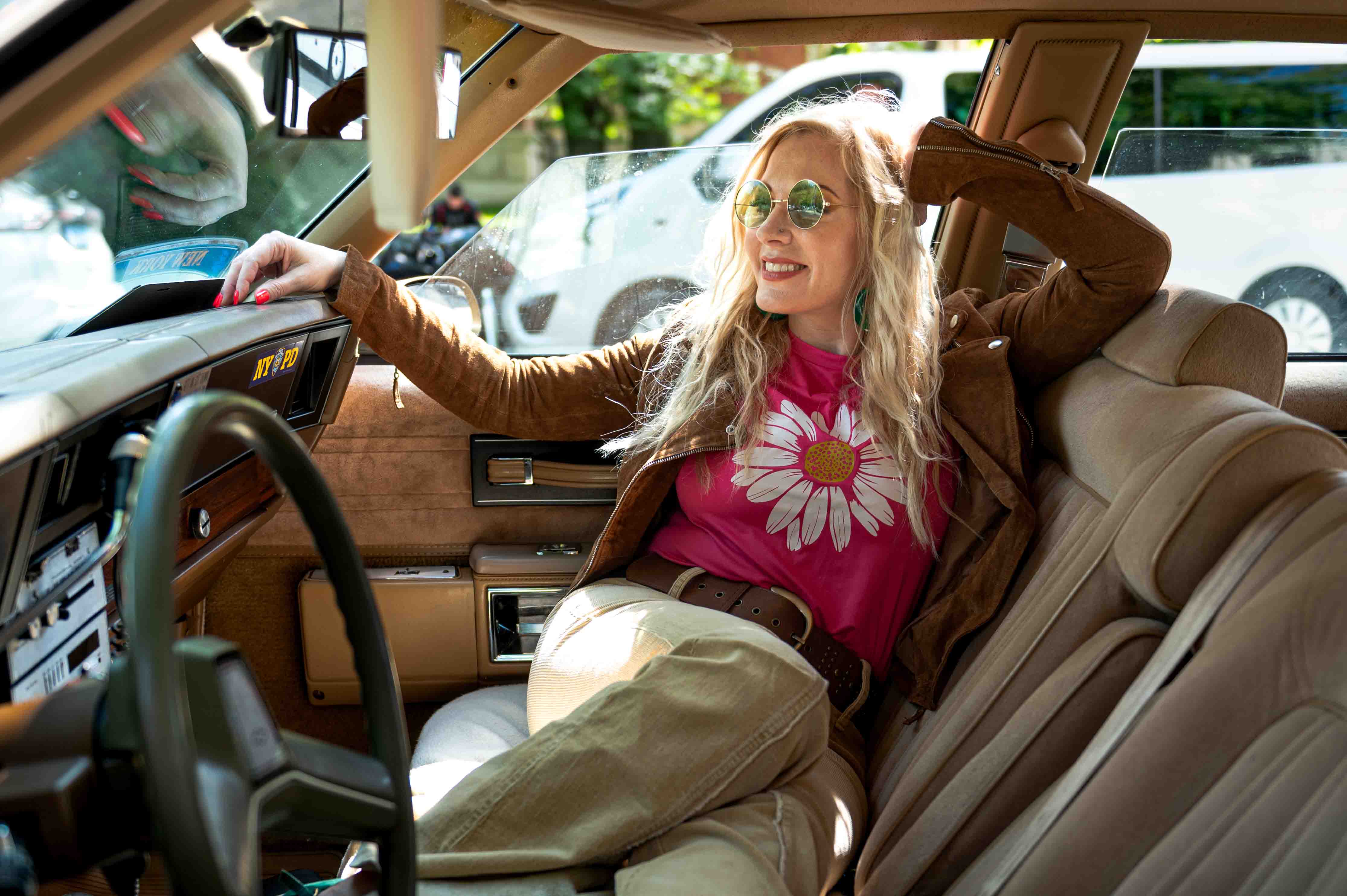 Chevrolet Caprice at retro 1970s styled photo session